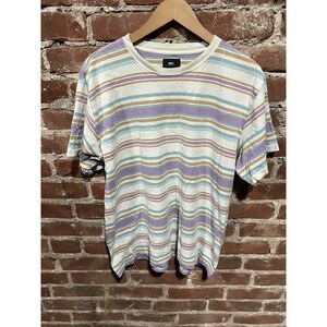 Obey Worldwide Streetwear Striped Men’s T-Shirt Tee Shirt Size XL